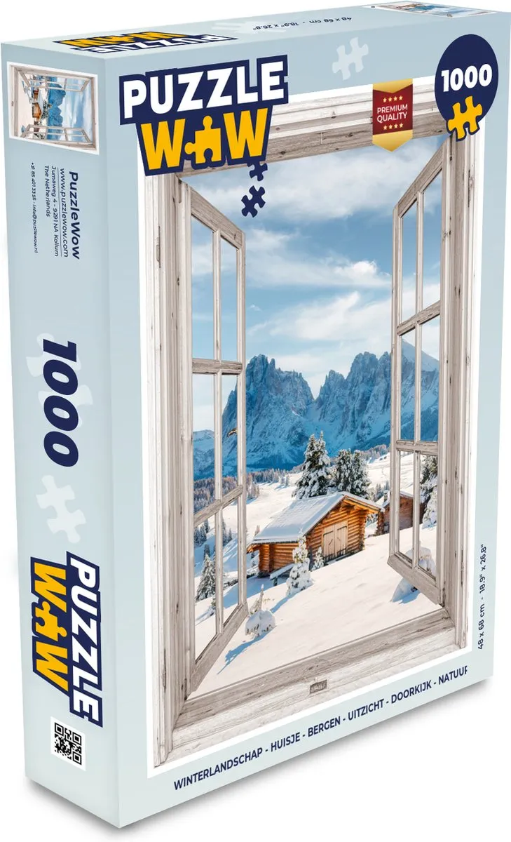 PuzzleWow Winterlandschap Legpuzzel 1000 Stuks