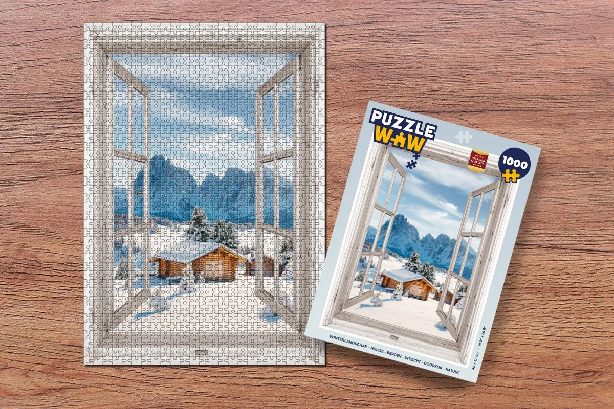 PuzzleWow Winterlandschap Legpuzzel 1000 Stuks