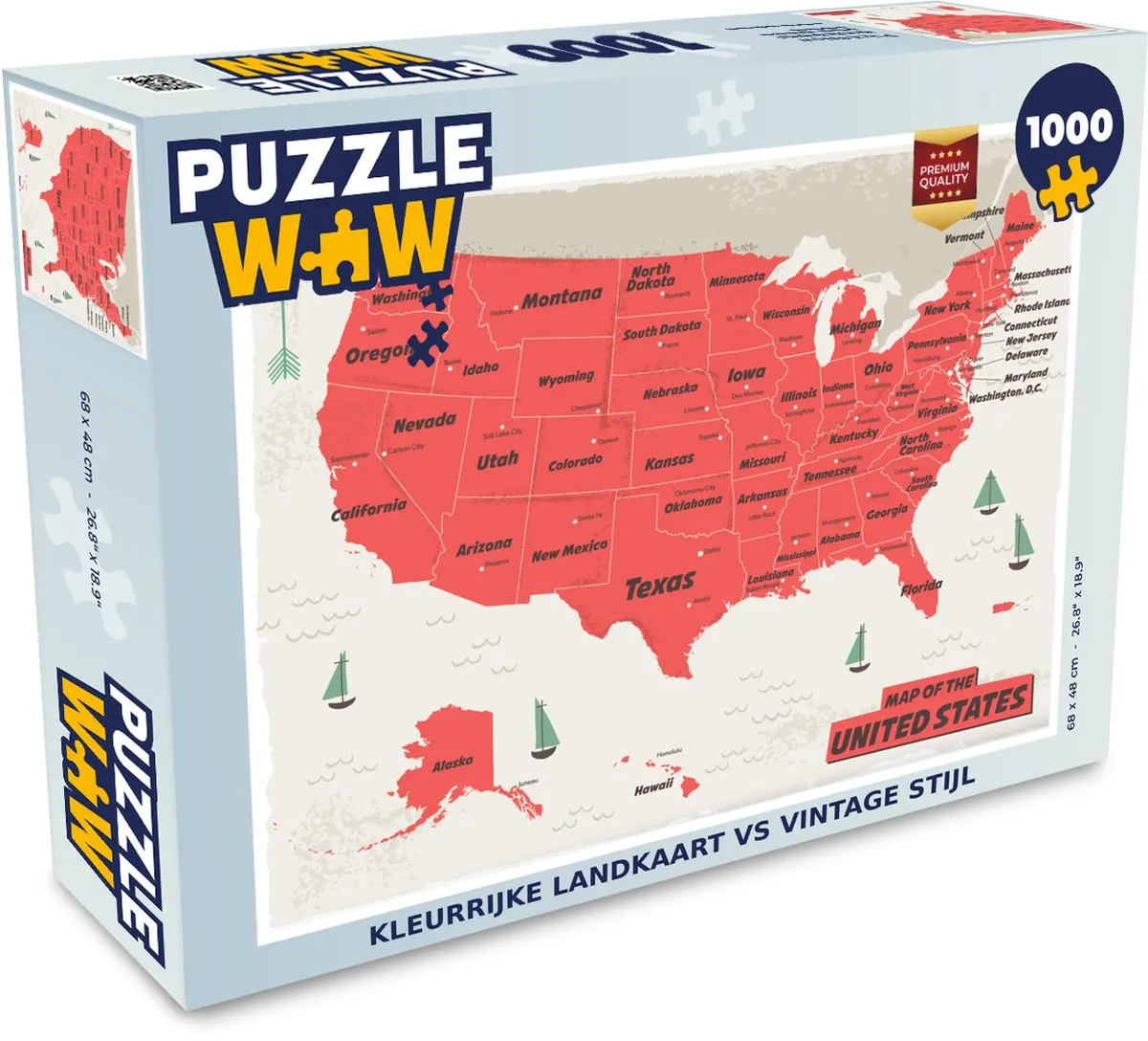 PuzzleWow Legpuzzel 1000 Stuks