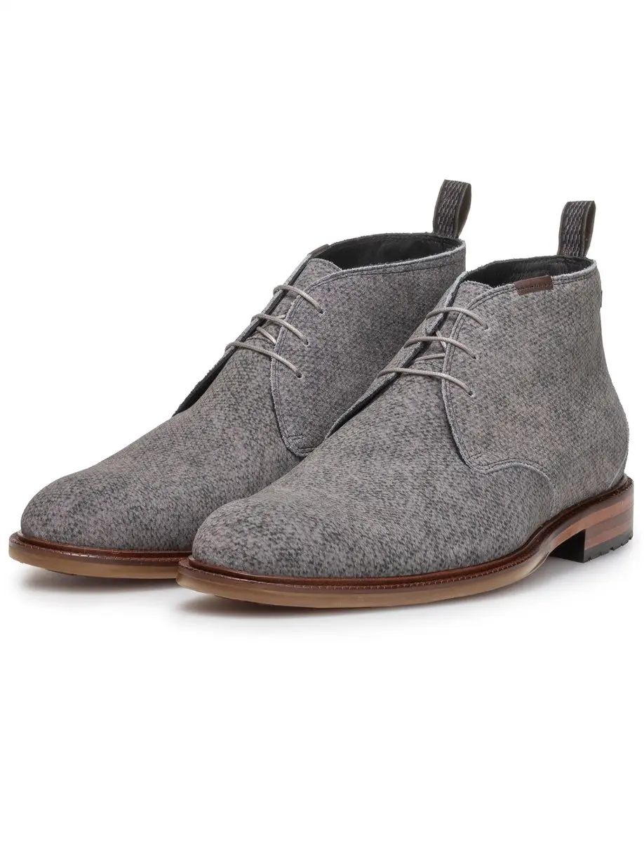 Floris van Bommel Veterschoenen grijs