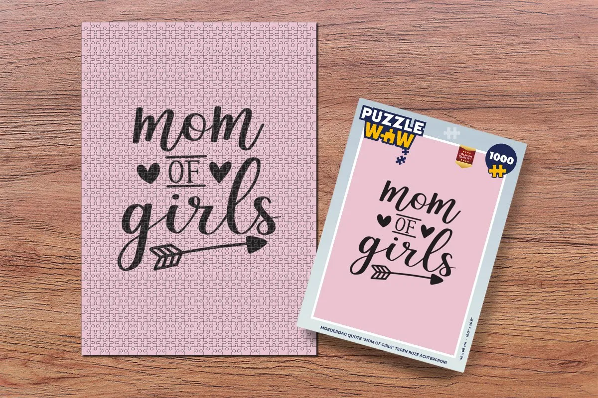 PuzzleWow Meisjes Mama Quotes Legpuzzel 1000 Stuks - Multicolor