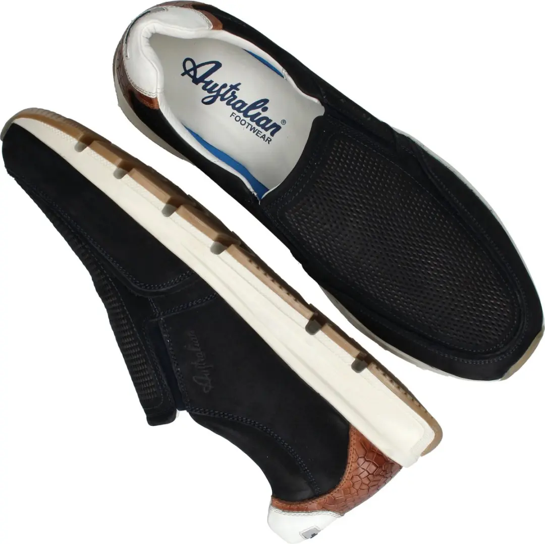 Australian Eagle Instappers Blauw Nubuck - 40 - afbeelding 6 van 6
