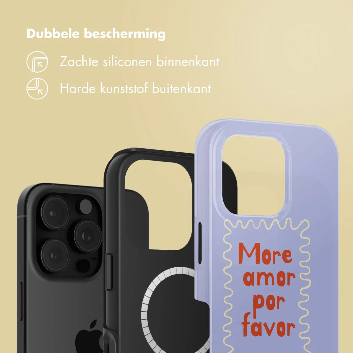 Selencia Hoesje iPhone 16 Pro Max - MagSafe - More Amor