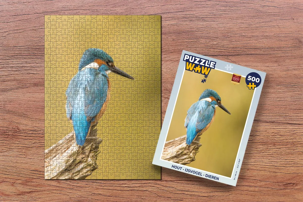 PuzzleWow IJsvogel Legpuzzel 500 Stuks - Multicolor
