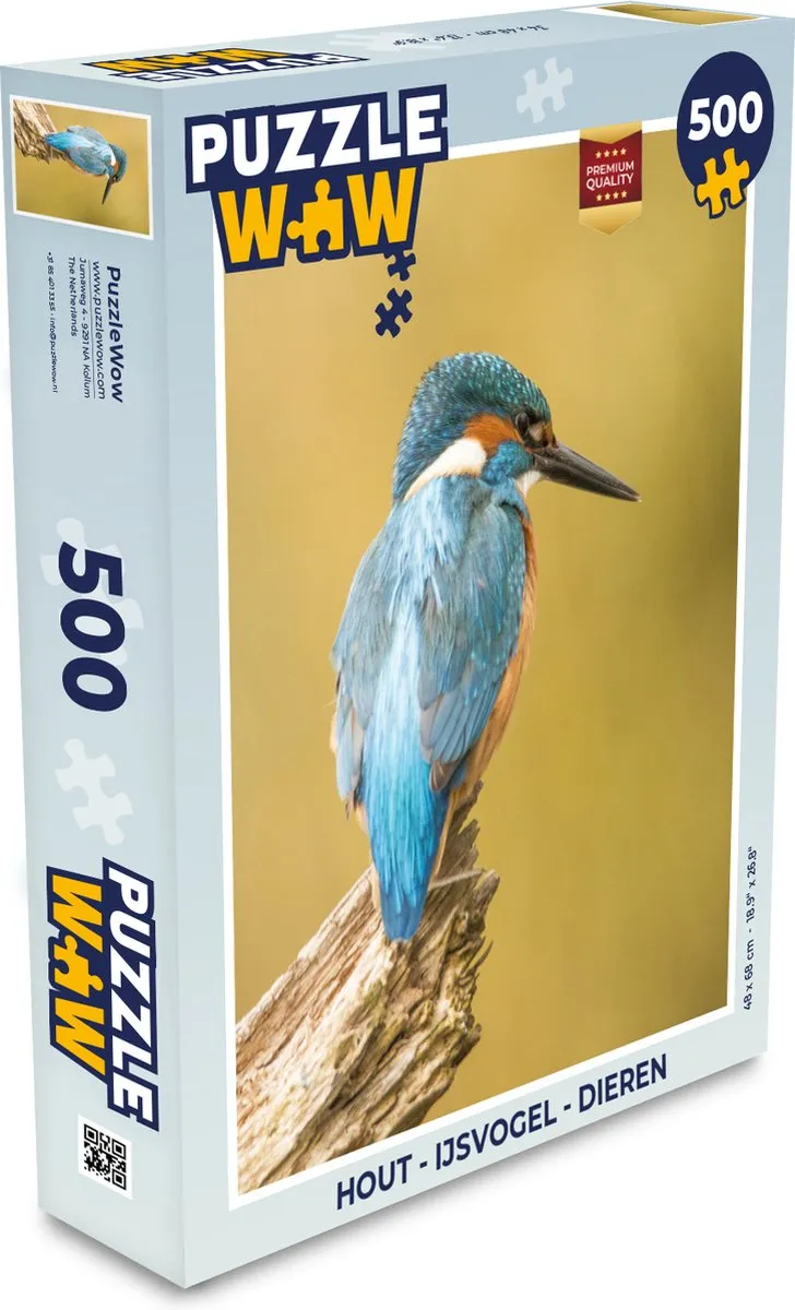 PuzzleWow IJsvogel Legpuzzel 500 Stuks - Multicolor