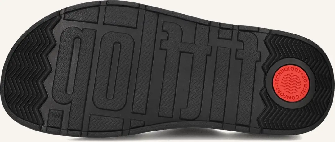 FitFlop Buckle Two Bar Slides Slippers - Dames 38 - Zwart - afbeelding 6 van 6
