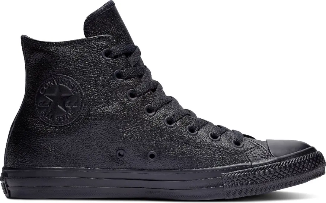Converse All Stars Leather Hoog 135251C Zwart-36.5