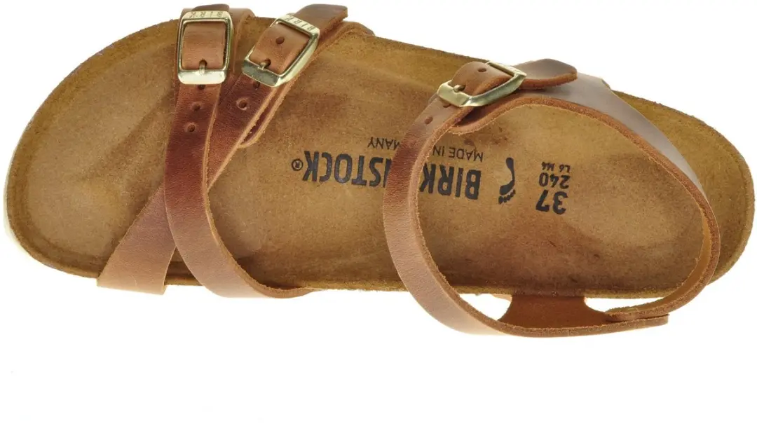 Birkenstock Kumba Dames Sandalen 38 - Cognac