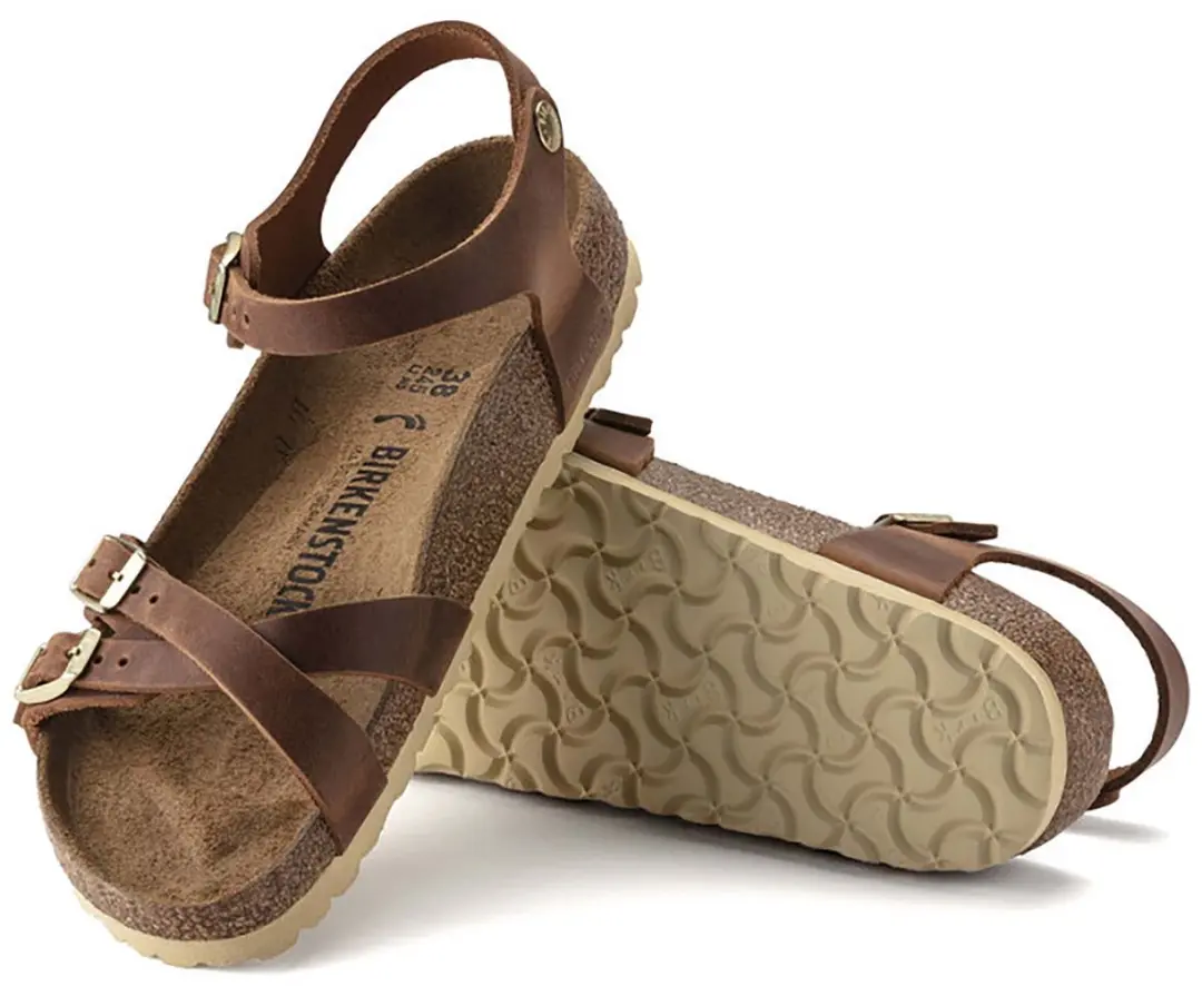 Birkenstock Kumba Dames Sandalen 38 - Cognac