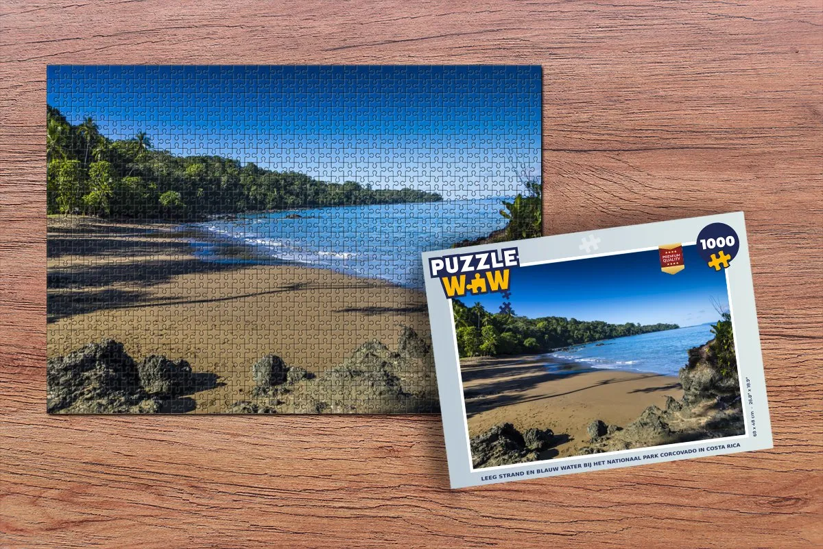 PuzzleWow Legpuzzel Corcovado Costa Rica 1000 Stuks - Multicolor