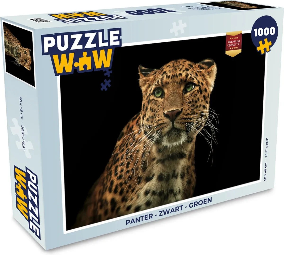 PuzzleWow Panter Legpuzzel 1000 Stuks - Multicolor