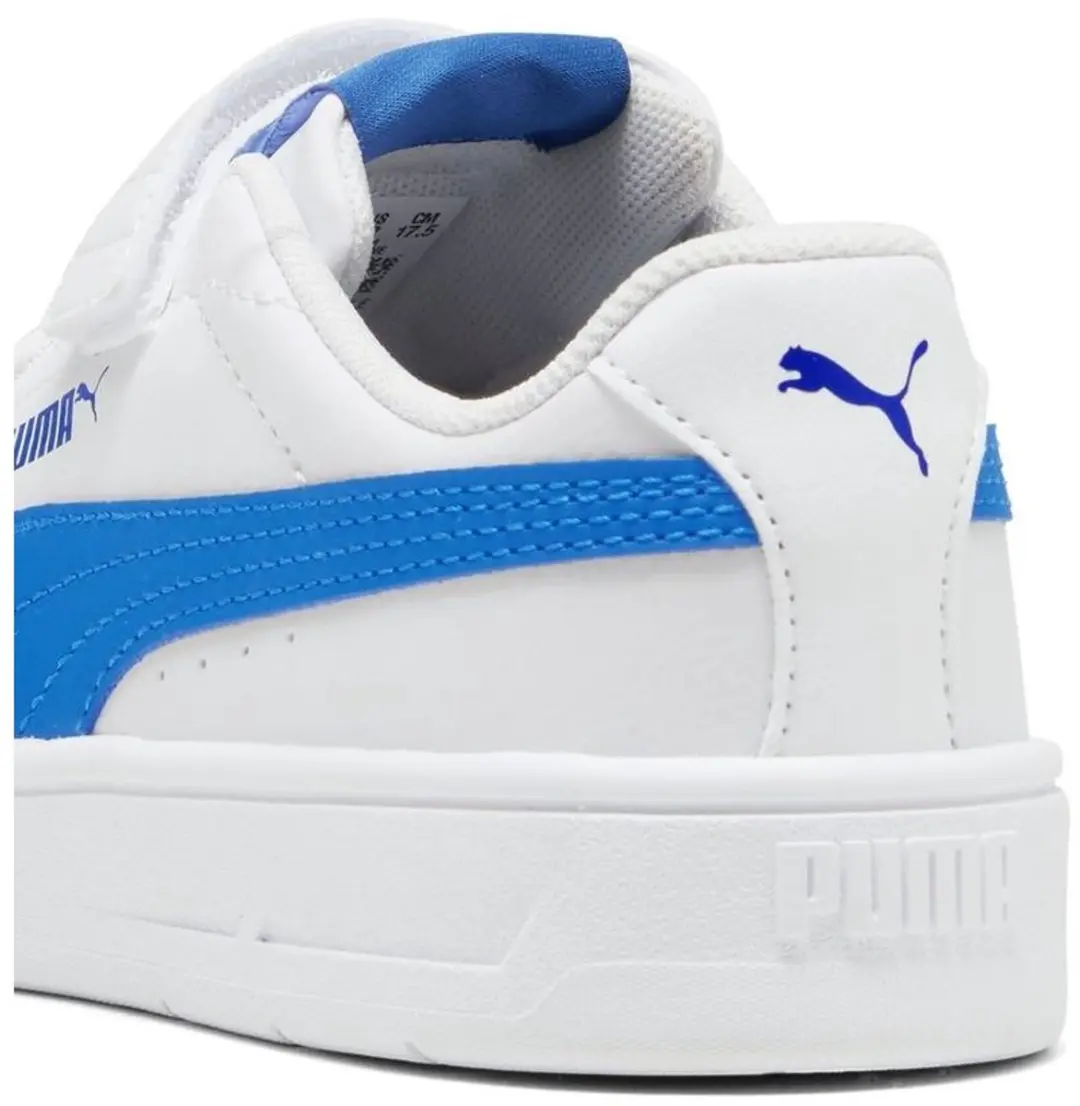 PUMA Court Classic Clean AC+ PS Kindersneaker - 32.5 - Wit/Blauw - afbeelding 2 van 6