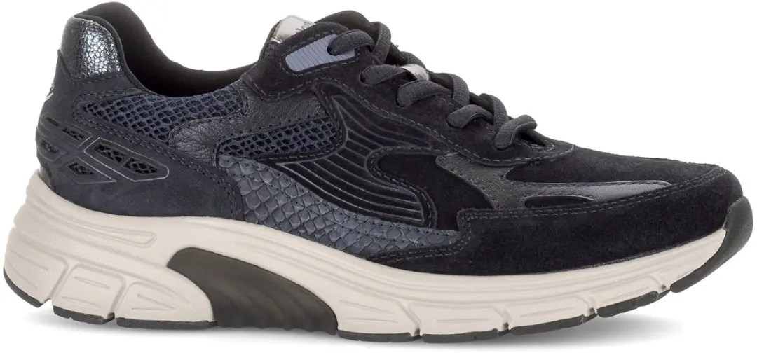 Gabor Rolling soft art 0306.02.002 donkerblauwe dames sneaker/veterschoen