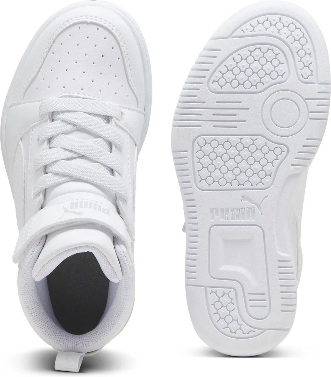 PUMA Rebound V6 Mid AC+ PS Sneakers - 29 - Wit/Grijs - afbeelding 4 van 6