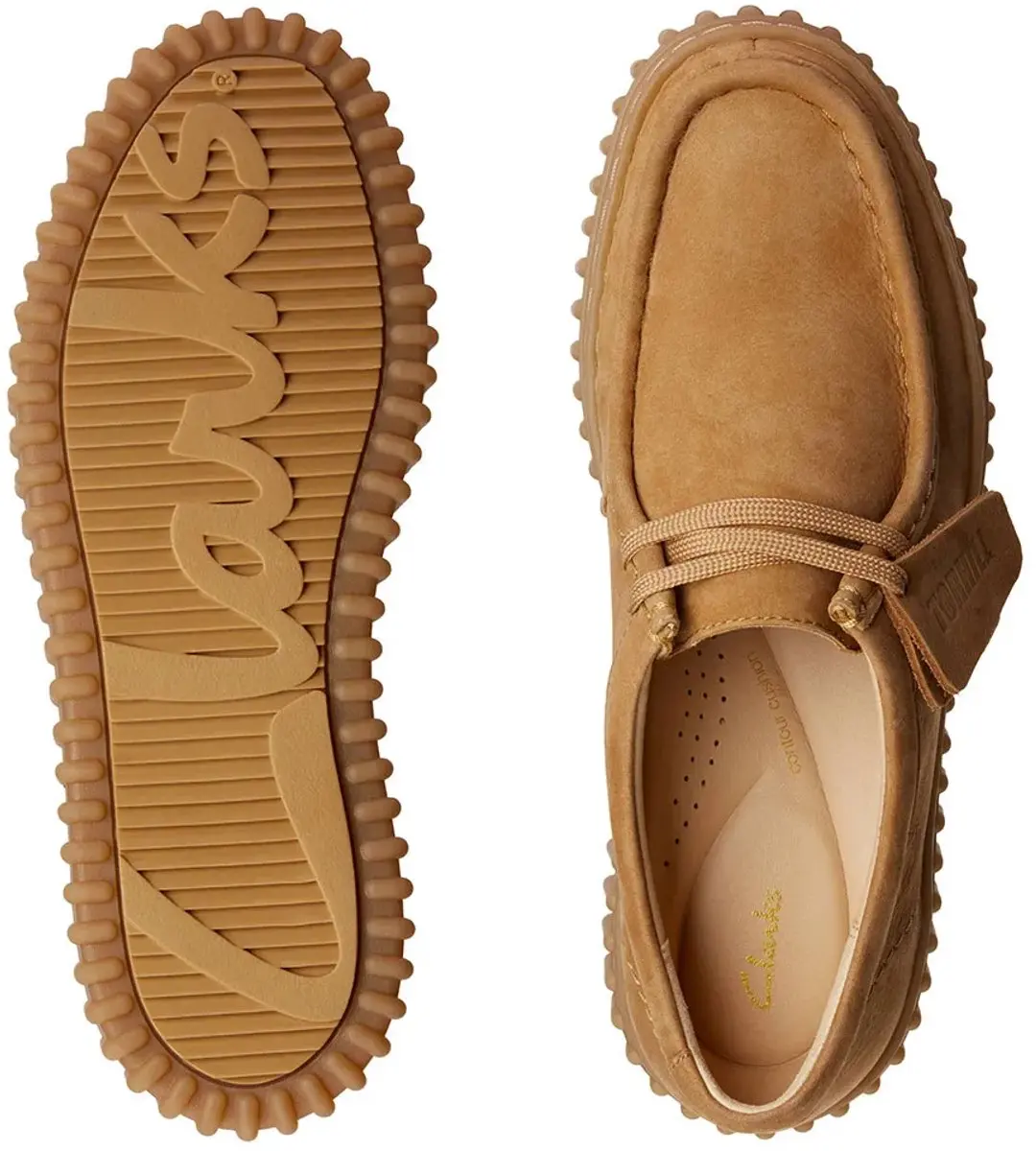 Clarks Torhill Bee Dames Veterschoenen - Cognac 39 - afbeelding 4 van 6