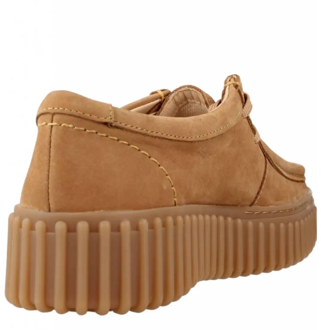 Clarks Torhill Bee Dames Veterschoenen - Cognac 39 - afbeelding 2 van 6