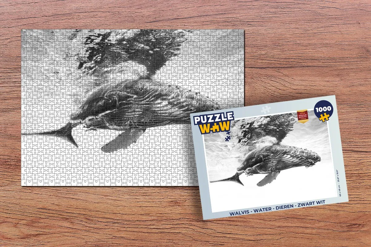 PuzzleWow Walvis Legpuzzel 1000 Stuks - Multicolor