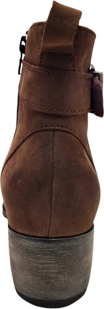 Wolky Zavalla HV 0288412 Enkellaarzen - Bruin Nubuck