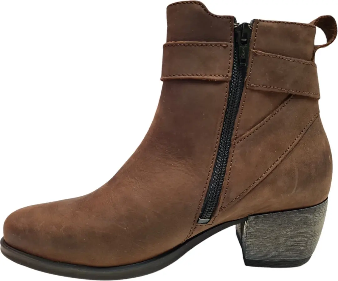 Wolky Zavalla HV 0288412 Enkellaarzen - Bruin Nubuck