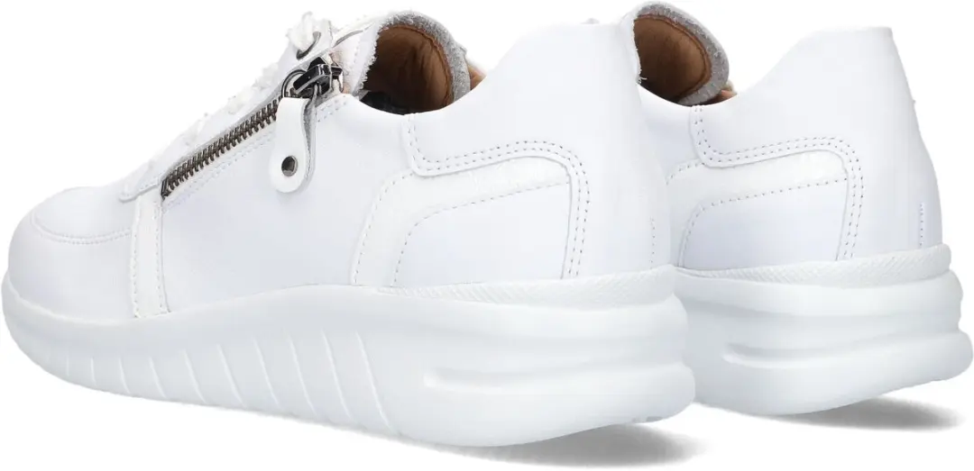 Hartjes Wave Dames Sneakers - Leer - Wit - Maat 42,5 - afbeelding 4 van 4