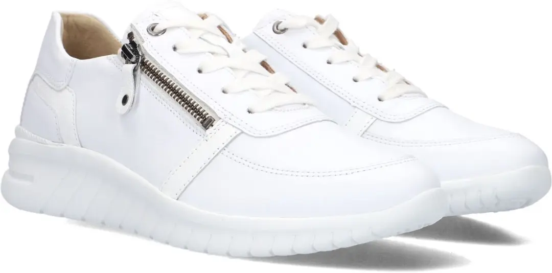 Hartjes Wave Dames Sneakers - Leer - Wit - Maat 42,5 - afbeelding 2 van 4