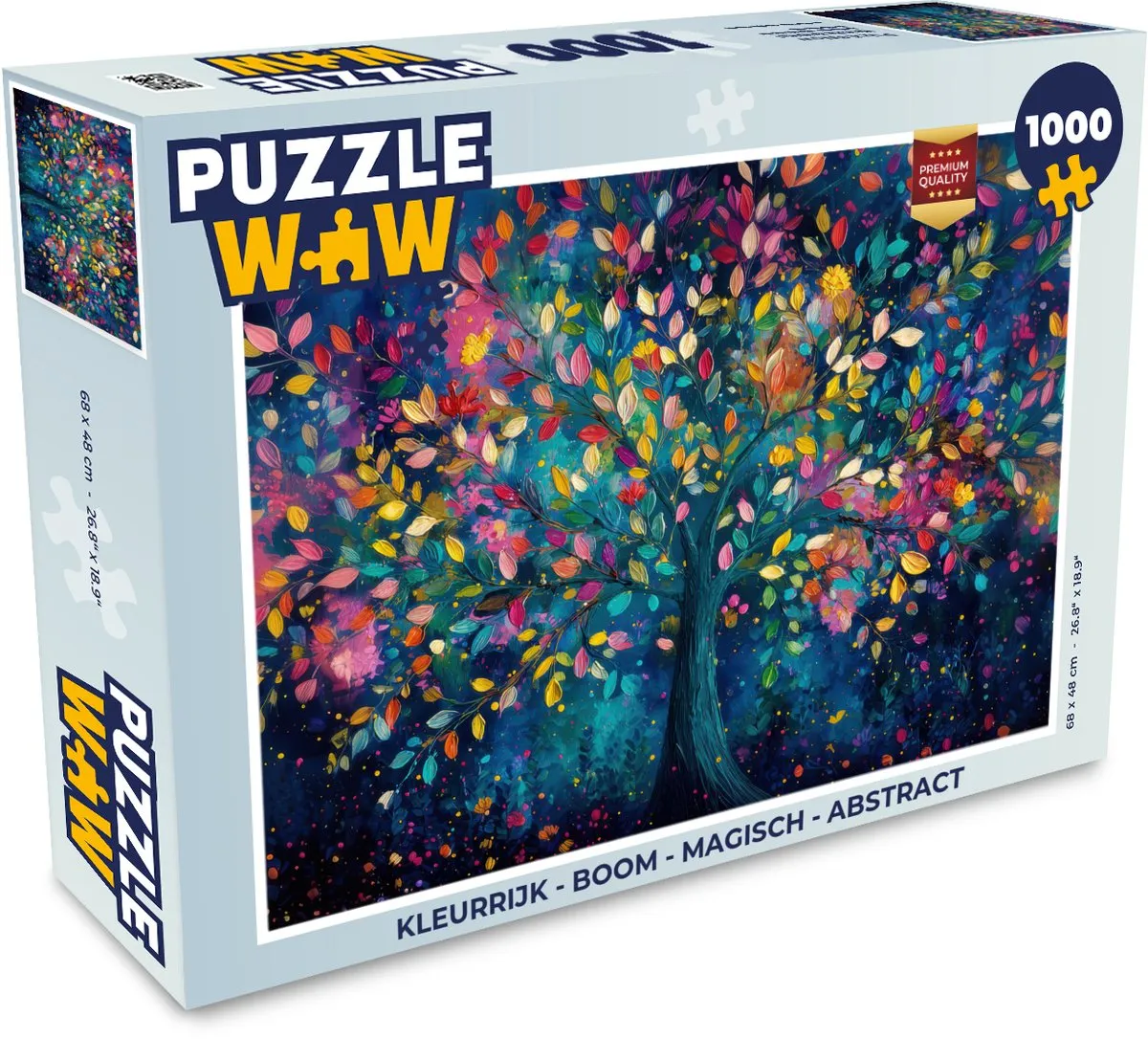 PuzzleWow Boom Magisch Abstract Legpuzzel 1000 Stuks
