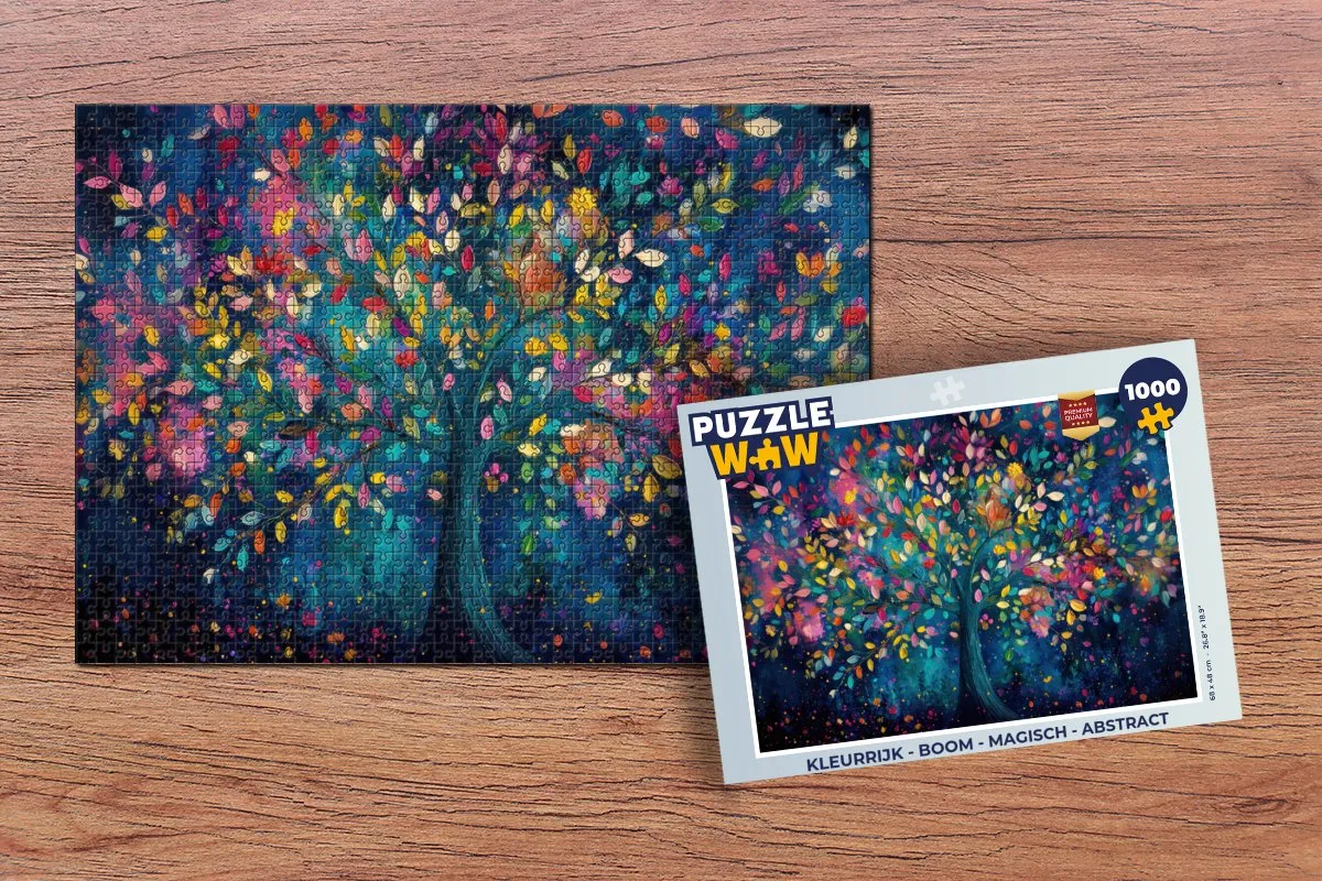PuzzleWow Boom Magisch Abstract Legpuzzel 1000 Stuks