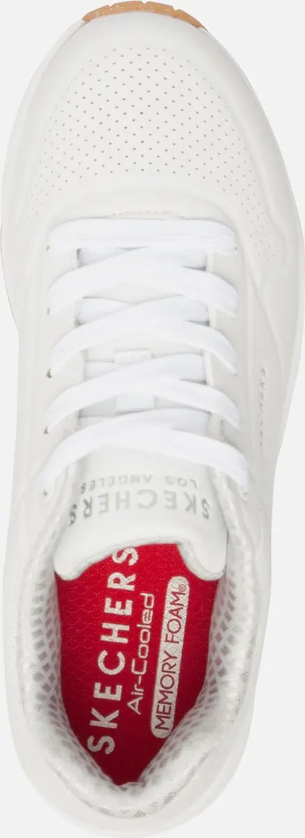 Skechers Uno Air Blitz 40201 Dames Sneakers - Wit - afbeelding 6 van 6