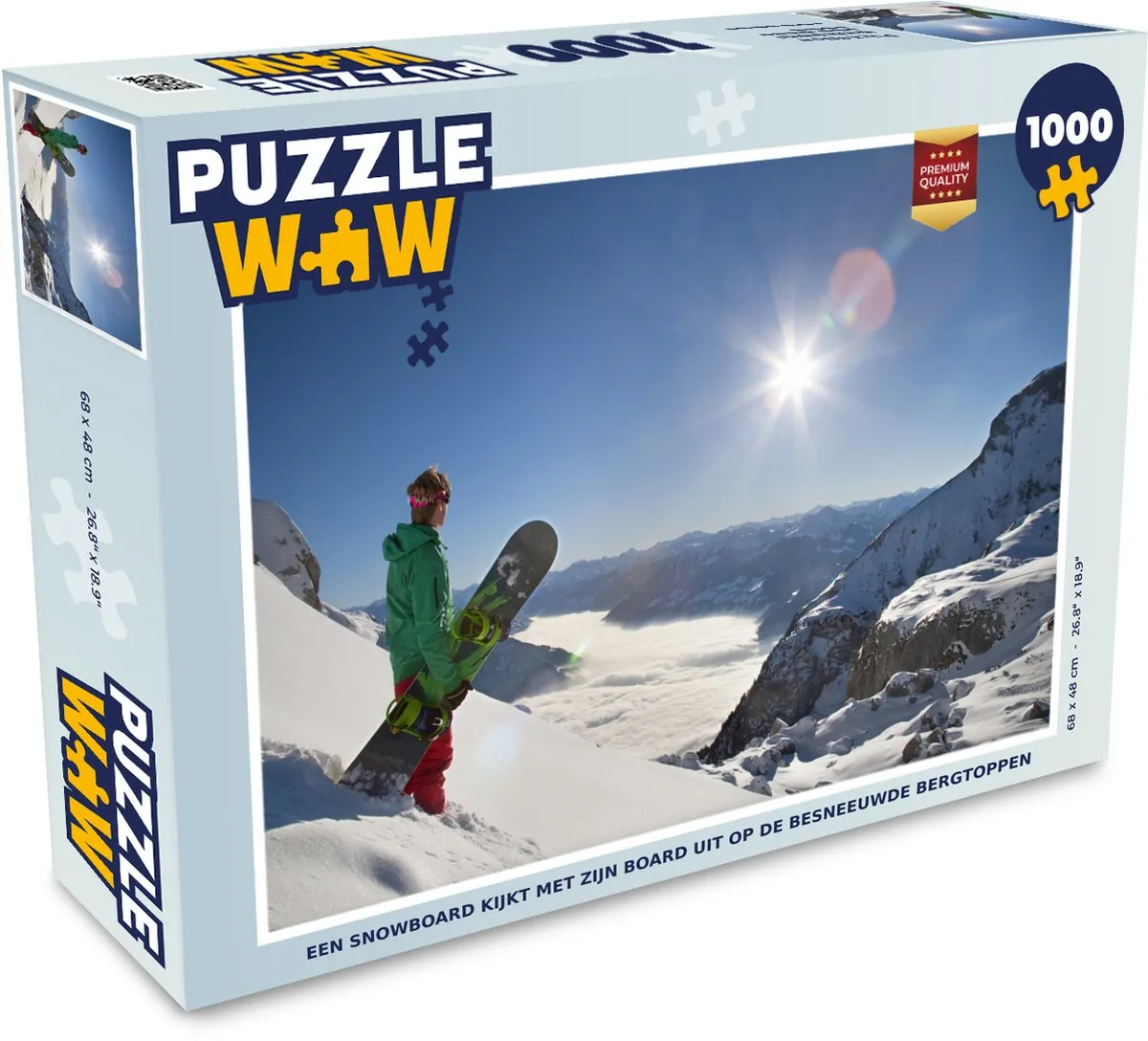 PuzzleWow Legpuzzel 1000 Stuks - Multicolor