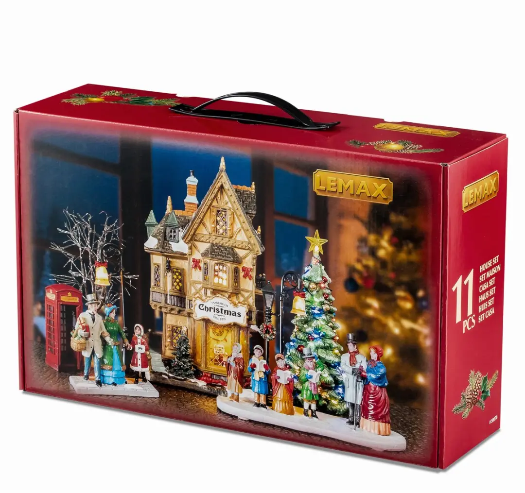 Lemax Tannenbaum Christmas Shoppe Set - Verlicht gebouw