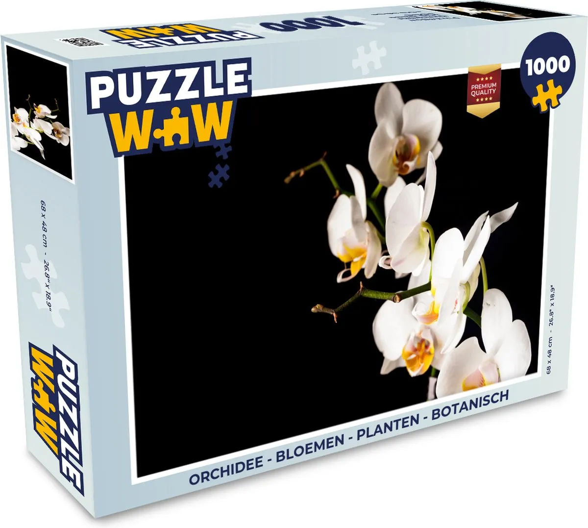 PuzzleWow Orchidee Legpuzzel 1000 Stuks - Multicolor