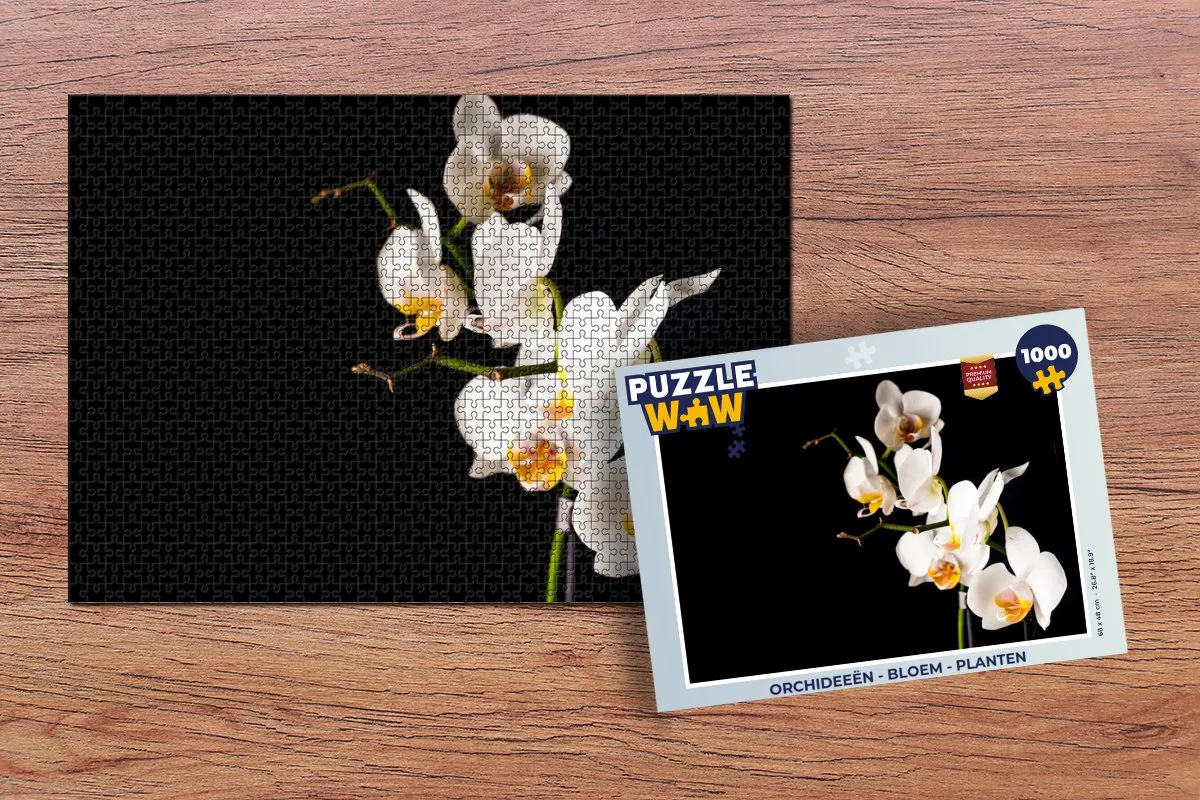 PuzzleWow Orchidee Legpuzzel 1000 Stuks - Multicolor