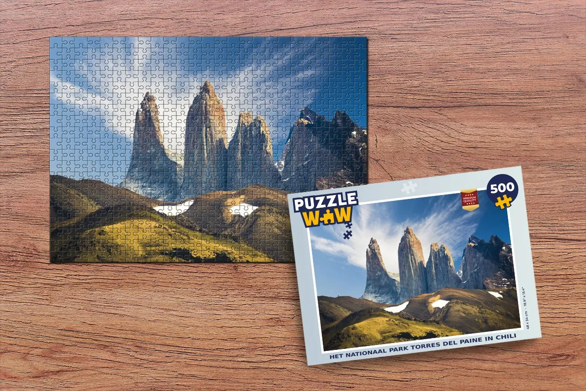 PuzzleWow Torres del Paine Legpuzzel 500 Stuks - Multicolor