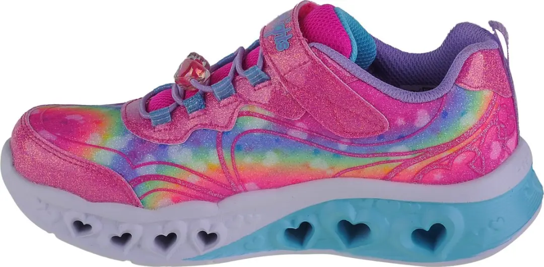 Skechers Flutter Heart Lights Groovy Swirl 303253L-HPLV Sneakers - Roze - afbeelding 2 van 4