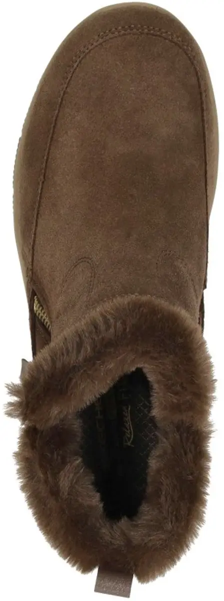 Skechers Easy Going Cool Zip Dames Instappers - Chocolate