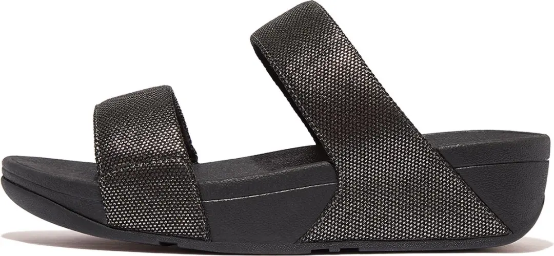 FitFlop Lulu Glitz-Canvas Slides - Maat 41 - afbeelding 4 van 4