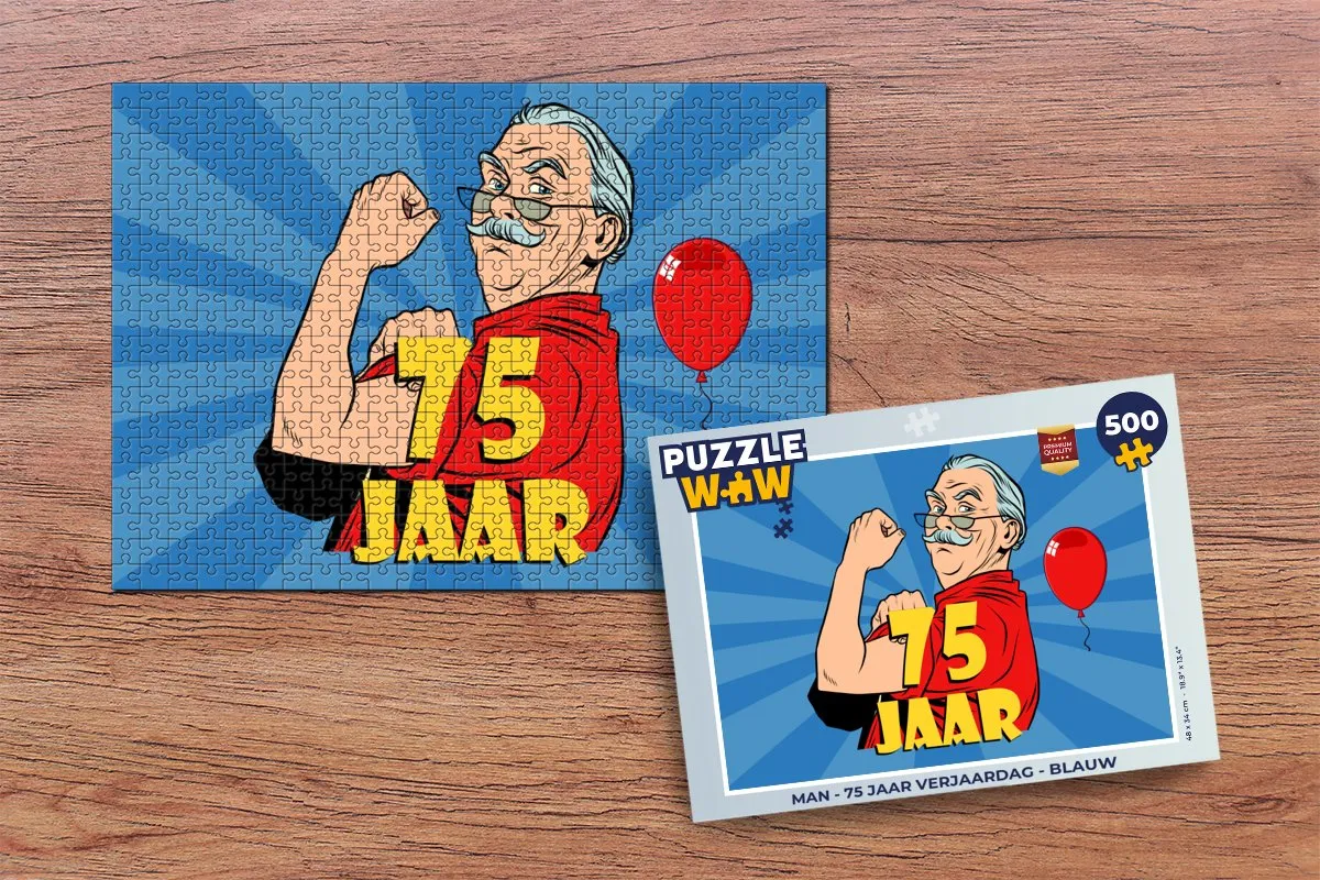 PuzzleWow Puzzel Man 500 Stuks - Multicolor