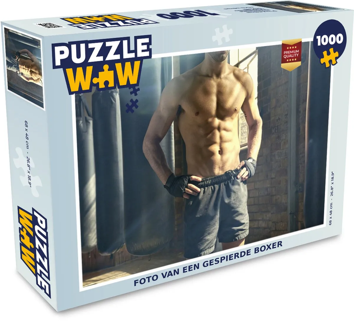 PuzzleWow Legpuzzel Boxer 1000 Stuks - Multicolor