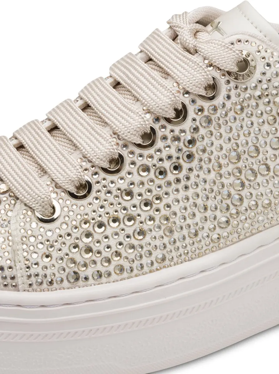 Tamaris 1-23795-46 Dames Sneaker - Glitter Beige