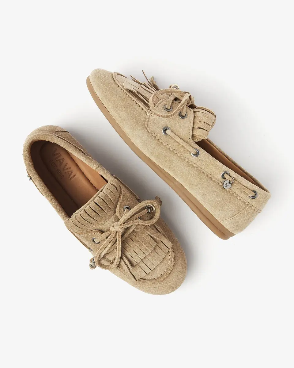 VIA VAI June Loafers Dames - Beige - Suede - Maat 42 - afbeelding 3 van 6