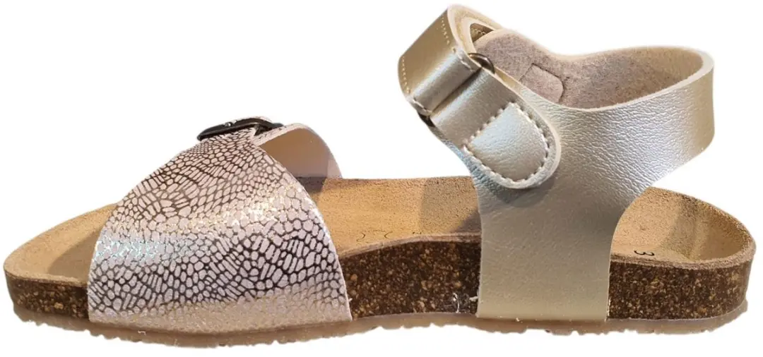 Braqeez 426412-794 Meisjes Platte Sandalen - Beige - afbeelding 6 van 6