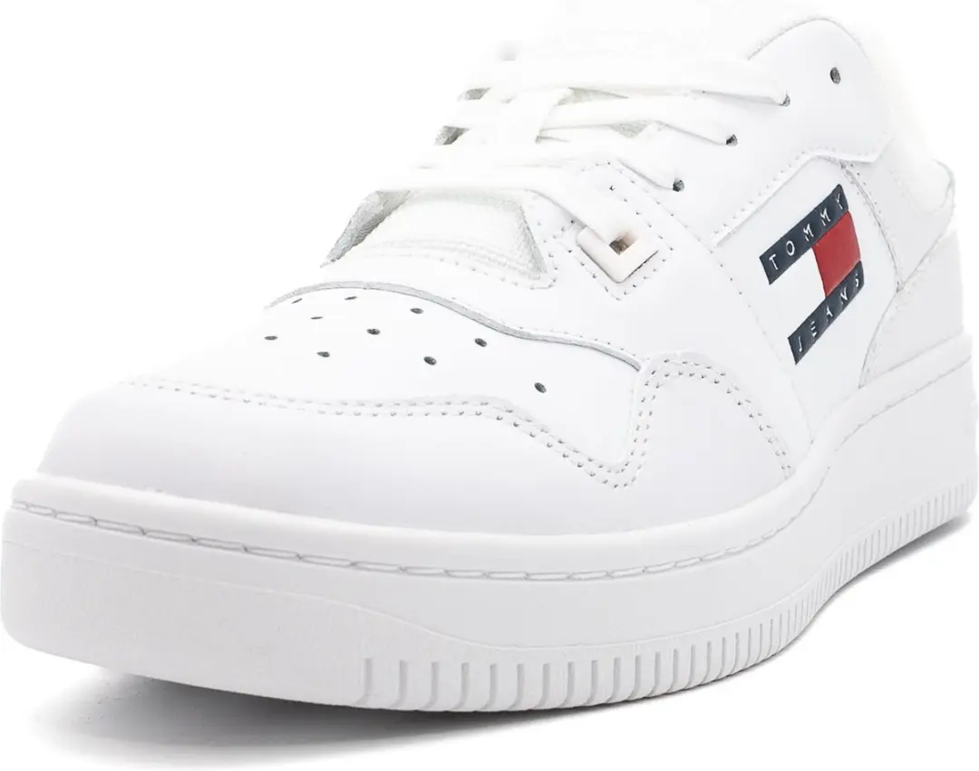 Tommy Hilfiger TJW Retro Basket Essential Dames Sneakers - Wit - Maat 39 - afbeelding 3 van 6