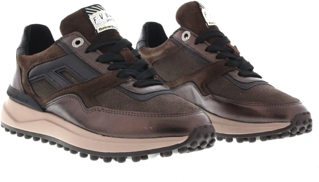 Floris van Bommel Noppi 52.06 Sneakers - Donkerbruin Maat 41 - afbeelding 4 van 6