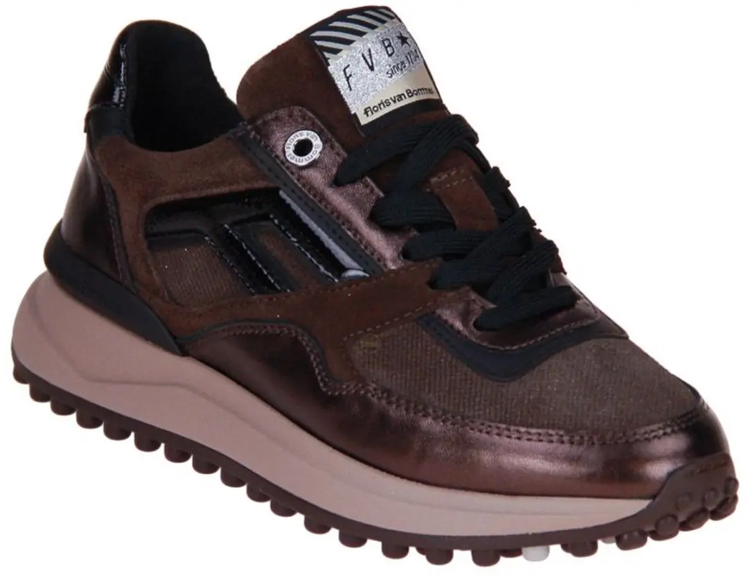 Floris van Bommel Noppi 52.06 Sneakers - Donkerbruin Maat 41 - afbeelding 6 van 6