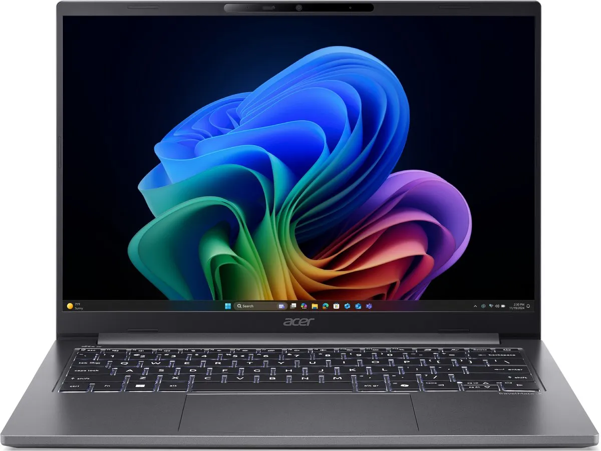 Acer TravelMate X4 TMX414-51-TCO-55R3 Copilot+ PC - 14" WUXGA - 16GB/512GB - Grijs
