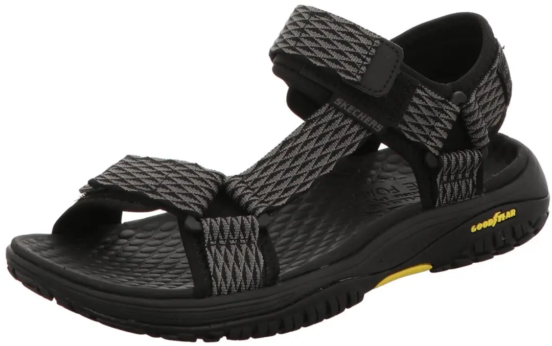 Skechers Herren Sandalette Relaxed Fit Rip Tide in schwarz
