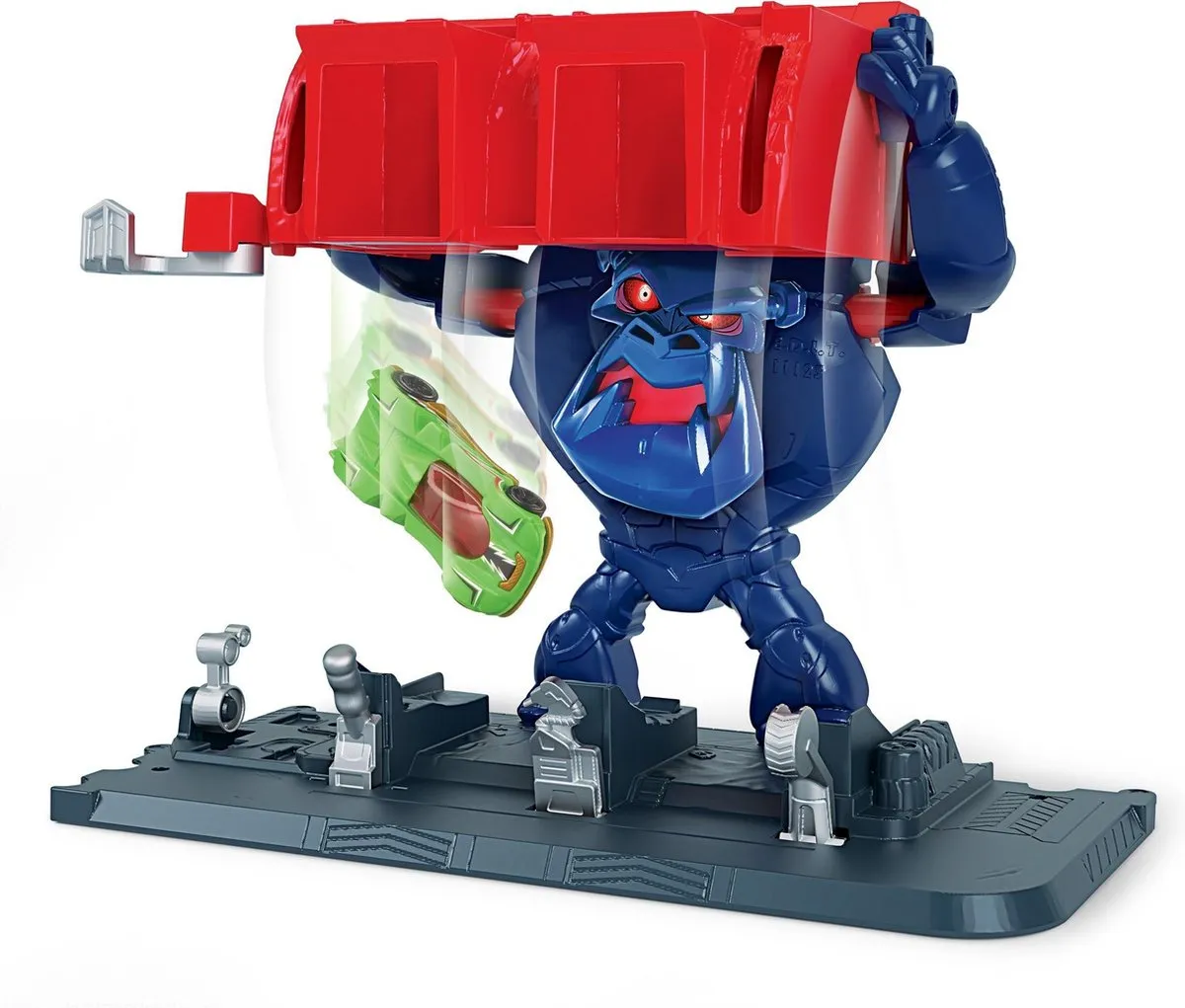 Hot Wheels City Razende Gorilla Garage Speelset GJK89 - Donkerblauw - afbeelding 2 van 6