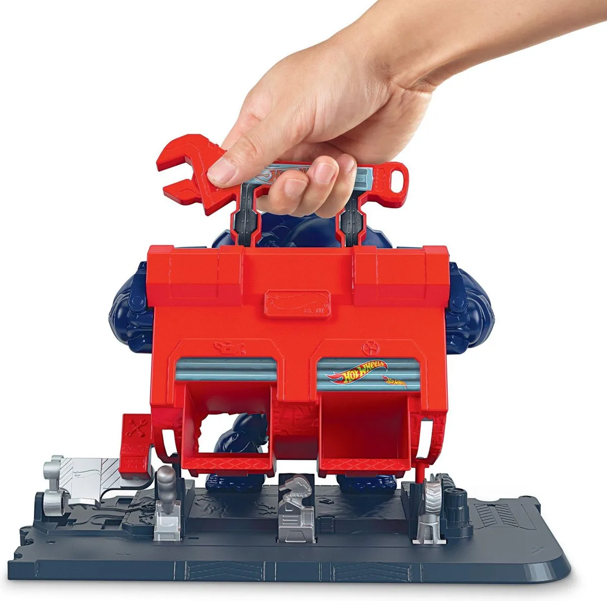 Hot Wheels City Razende Gorilla Garage Speelset GJK89 - Donkerblauw - afbeelding 5 van 6