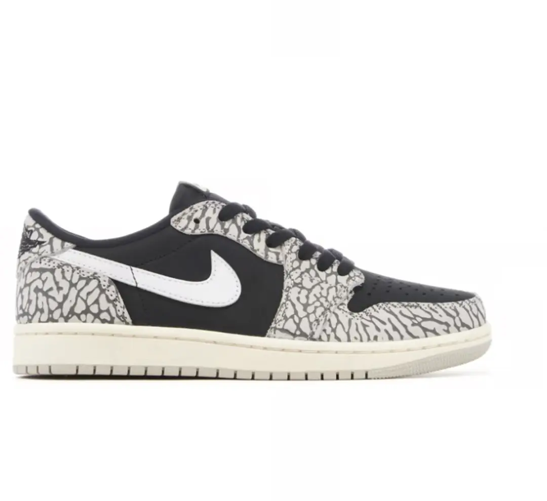 Air Jordan 1 Low 'Black Cement' maat 38