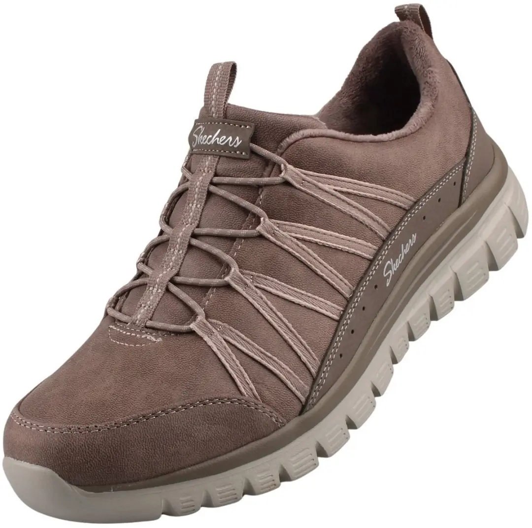 Skechers damessneaker donkergrijs Graceful Cozy Hug 100889/DKTP